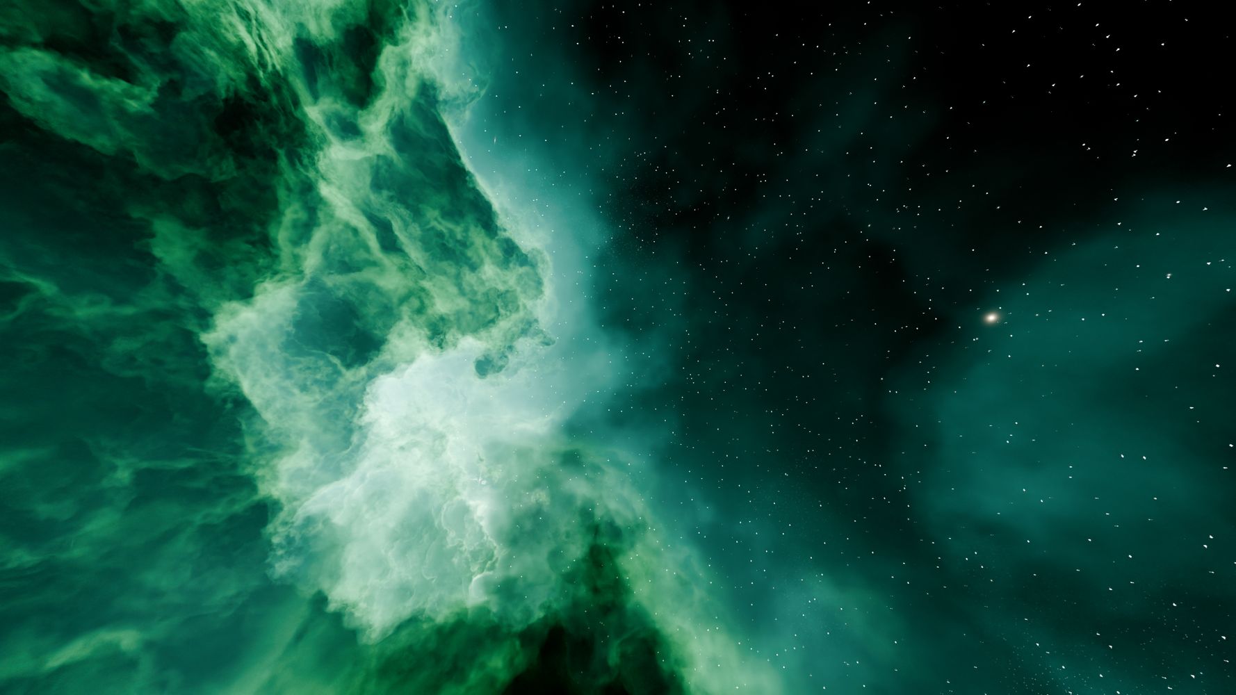Can a star be green? A dead one says yes